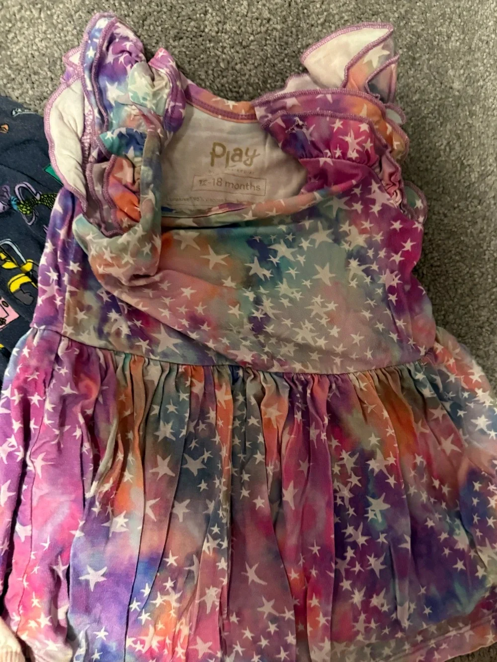 Play by Little Sleepies twirl dresses and bubble romper 12-18 m